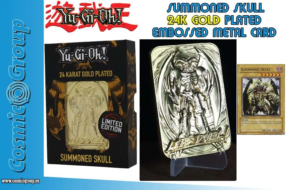 YU-GI-OH! - Yu Gi Oh!Édition Limitée 24k Gold Summoned Skull - Figurine